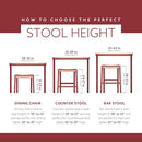 Linon Kennedy Backless PU bar Stool