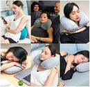 TALLGO Inflatable Travel Pillow, Neck Pillow for Travel, Inflatable Neck Pillow for Travel, Plane Pillow, Blow Up Pillow, Airplane Pillow for Neck, Waist, Back and Camping Cushion (Grey)