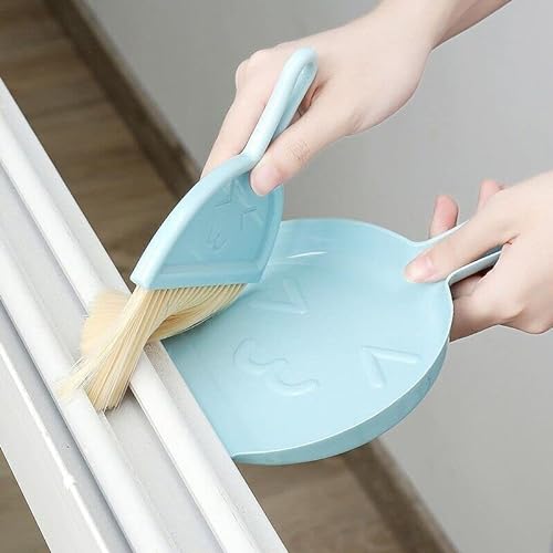 1PCS Mini Desktop Sweep Cleaning Brush Keyboard Brush Small Broom Dustpan Set – Essential for Home Office & Computer Workstation Cleanliness