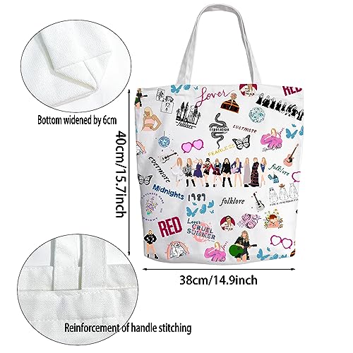 Album Inspired Gift Music Lover Gift Canvas Tote Bag Pop Star Musician Merch Shoulder Shopping Bag Grocery Bag (Beautiful Bag-AU)