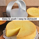 5/6/8'' Cake Mold Round DIY Cakes Pastry Baking Tin Pan Reusable Cheesecake Pan with Removable Bottom, Chiffon Cake Mold Anodized Aluminum Baking Pan (5 inch)