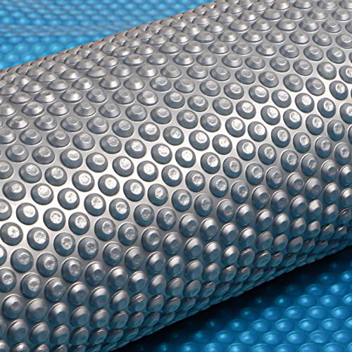 ALFORDSON 7M X 4M Pool Cover 500 Microns Bubble Solar Isothermal Swimming Blanket, Keep Water Heat and Clear for Inground Pools, Blue/Silver