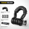 Nilight - 90052B 2 Pack 3/4" D-Ring Shackle 4.75 Ton (9500 Lbs) Capacity with 7/8" Pin Heavy Duty Off Road Recovery Shackle with Isolators & Washer Kit for Jeep Truck Vehicle, Black