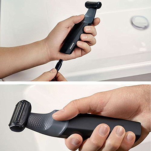 Philips Bodygroom Series 3000 Showerproof Body Groomer/Trimmer and Skin Friendly Electric Shaver with 50 Mins Cordless Use, Black, BG3010/15