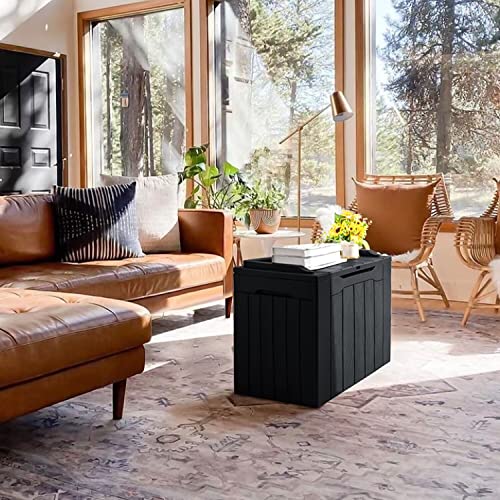 JUMMICO 31 Gallon Resin Deck Box Waterproof Indoor Outdoor Storage Boxes for Patio Furniture Cushions, Toys and Garden Tools