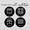 Fresh Australian Kitchen Dutch Oven – 5.2 Litre Pan & 25cm Skillet Set - Pre-Seasoned Casserole Pot
