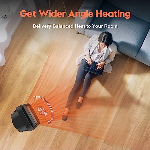 YOPOWER Heater, Portable Electric Space Fan Heater, 2000W Ceramic Tower Thermostat Heater for Bathroom Bedroom Room Office Indoor Home