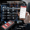 thinkcar OBD2 Diagnostic Device, ThinkDiag 2 Bluetooth OBD2 Diagnostic Scanner for All Vehicles with 15 Reset Functions for All System Diagnostics, Car Diagnostic Support OBDII/EOBD/CAN-FD Protocol