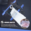 SF Set of 2 Crab Hand Line for Crabbing Colorful Frame with 13M Line, Bait Bag, 0.79oz Weight Block, Crab Fishing Line Catch Fish Prawn Crayfish Lobster, Red/Blue