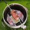 Onlyfire 6008 BBQ Roast Rotisserie Skewer Forks for 8x8 mm Square Spit Rods