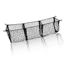 Zone Tech Three Pocket Mesh Trunk Cargo Net Storage Organizer– Premium Quality Black Heavy Duty Black Mesh 3 Pocket Trunk Cargo Organizer for Car, Van, SUV Pickup Truck Bed