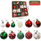 (42 Pcs) Christmas Decorations,Christmas Tree Balls Ornaments,ZANZER Christmas Baubles,Shiny Printed Decorative Balls Christmas Tree Ornaments Pinecone Pendants Christmas Decor