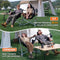 KingCamp Double Hammock Camping Chair Swinging Chair for Adults Portable Folding Rocking Chair Hold Up to 580 lbs with Adjustable Back Support Pillow Cup Holder for Outdoor Lawn Beach Concerts