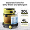 MAXKON 5 in 1 Vacuum Carpet Cleaner Portable Smart Cleaning Machine Mop with Wheels for Wet Dry Floor Sofa Upholster