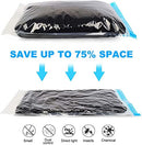 6 Pack Travel Space Saver Bags Vacuum Storage 35x50cm,Compression Packing Cubes,Sealer Bag Roll-up Compression Storage No Vacuum Needed and Packing Organizers for Travel, comforters, Clothes