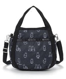 LeSportsac Small JENNI/8056 Official Shoulder Bag, Miffy Black Stencil, Free Size