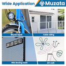 Muzata Steel Wire Cutter for both soft and hard steel cable or wire rope or spring wire+6Pcs 1/8" Cable Wire Ferrules As Gift CK10