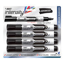 BIC Intensity Advanced Whiteboard Markers, Dry Erase Chisel Tip, Bulk Pack of 4, Low Odour, Non Toxic, Soft Grip, Black