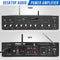 Pyle Professional Powered Amplifier & Bluetooth Receiver Stereo Audio System, FM Radio, (2) 1/4'' Microphone Input Jacks, MP3/USB/SD/AUX Playback, LCD Display ID3 Tag Readout 600 Watt - PT506BT.5