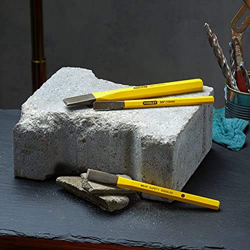 Stanley 4-18-298 Cold Chisel Set, 3 Pieces, Yellow/Black