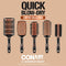 Conair Round Brush for Blow Out - Hair Brush Blow Dryer - Hair Dryer Round Brush - Hair Brush - Quick Blow Dry Copper Collection Vented