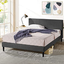 Zinus Liam Double Bed Frame Platform /Bedroom Furniture/Dark Grey Fabric