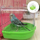 POPETPOP Bird Bath Cage Bird Essentials Bird Bath- Parakeet Bath, Bird Cage Accessories for Parakeets Canaries Cockatiels Finches Bath Essentials Parakeet Bird Cage Cockatiel Toys Budgie Bath