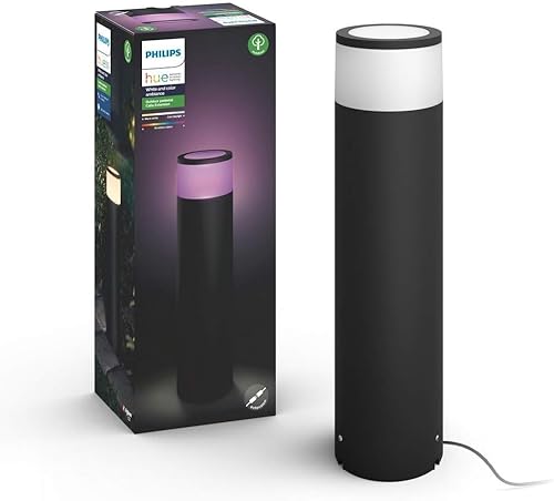 Philips Hue 915005731801 White and Colour Ambience, Outdoor Extension Pedestal Calla Base Unit, 8W, IP65 (Extension/Add on)