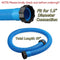 1.5" Diameter Pool Pump Replacement Hose 59" Long Accessory Pool Hoses 29060E for Above Ground Pools for Saltwater pool System and Filter Pump, 2-Pack, Blue