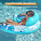 Sloosh Inflatable Pool Floats Adult, 2 Pack Pool Chairs with Cup Holders,Blow up Floating Pool Floats Chair,Pool Floaties for Adults Swimming Pool Party Summer Water Fun(Summer Leaves