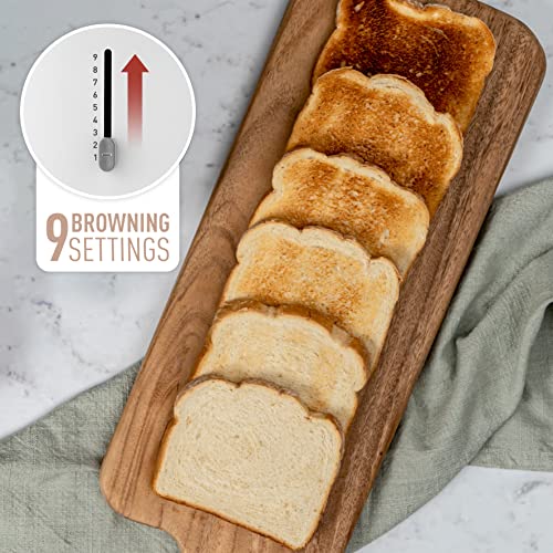 Sunbeam Kyoto City Collection 4-Slice Toaster | High Lift & Quick Check Lever, Self-Centering Slots, 9 Browning Settings, Removable Crumb Tray, Black TAM8004BK