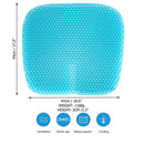 Gel Seat Cushion for Long Sitting, Gel Cushions for Pressure Sores Relief, Double Thick Gel Cushion for Sitting, Seat Cushions for Office Chairs with Breathable Nonslip Cover New