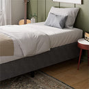 Single Bed Frame, Zinus Upholstery Bed Base Ensemble, Dark Grey