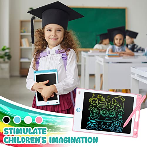 Zhehao 20 Pack LCD Writing Board for Kids, 8.5 Inches Doodle Board Reusable Board Screen Drawing Pad Erasable Painting Pads Educational Toy for 3-8 Years(Light Blue, Black, Pink, White)