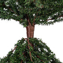 Vickerman 24" Caramel Pine Artificial Christmas Tree Unlit- Featuring 480 PVC Tips - Pine Cone Accented - Seasonal Indoor Home Decor with Decorative Burlap Base