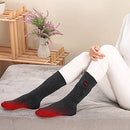 LPCRILLY Rechargeabel Electric Heated Socks,Battery Powered Heating Socks Foot Warmer for Men and Women, Riding Motorcycle Thermal Socks and Bicycle Camping Hiking in Cold Winter Warm Foot (L)