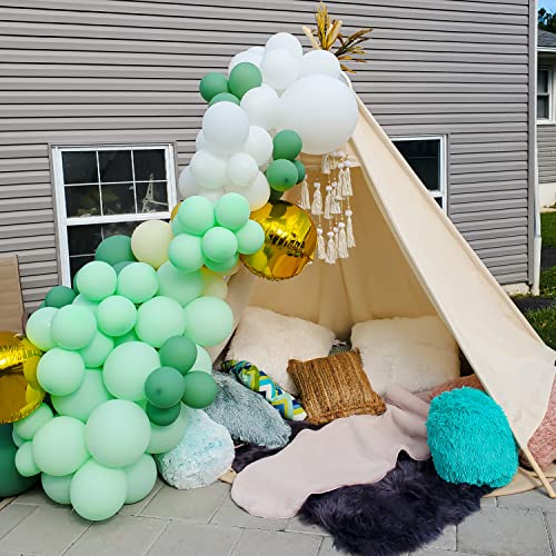 Razee Teepee for Kids 5 Sides, Large Tall, Wedding Teepee, Adult Teepee, Huge Teepee Wide Open Front Teepee Without Door Flaps, Beach Tent (Huge Teepee)