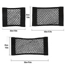 Car Boot Storage Nets, 4 PCS Car Net Pocket Cargo Net, Storage Net Cargo Organizer Stretch Mesh Bag Pocket for Auto SUV RV Black