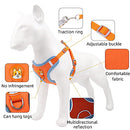 New Reflective Dog Harness for Small Dogs,Soft Suede Puppy Harness and Leash Set,Escape Proof Small Dog and Cat Harness,Step-in Dog Vest Harness for Extra Small,Medium Dogs,Breathable Dog Rope