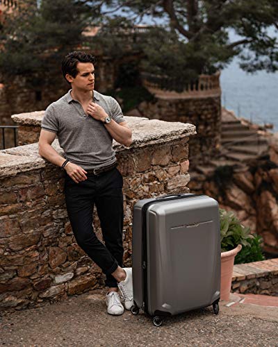 Samsonite Winfield 3 DLX Hardside Luggage with Spinner Wheels, Silver, 3-Piece Set (20/25/28), Winfield 3 DLX Hardside Expandable Luggage with Spinners