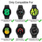 [3 Pack]Silicone Bands for Samsung Galaxy Watch 4 Bands & Galaxy Watch 5 Bands 44mm 40mm/Samsung Galaxy Watch 6 Bands Women Men, 20mm Adjustable Sports Replacement Strap for Galaxy Watch 6/6 Classic/5/5 Pro/4/4 Classic