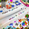 Multicolor Confetti Poppers 4 Pack | Confetti Cannon Party Poppers Confetti Shooter for Events Birthday Celebration | Bulk Streamer Blaster Cannon Star Launcher | Large Prank Package Gun Tube Stick