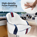 PEXMOR Premium Pontoon Boat Seat Captain Bucket Seat with Boat Seat Cover, Waterproof Boat Cabin Captain Chair Stainless Steel Screws Included