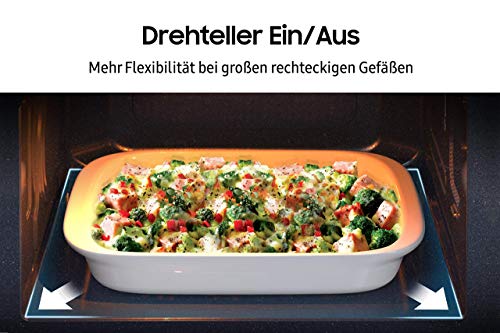 Samsung MW3500K Microwave MS2AK3515AS/EG / 800 W / 23 L Cooking Chamber / 48.9 cm Wide/Scratch-Resistant Ceramic Enamel Interior/QuickDefrost Programmes/Silver