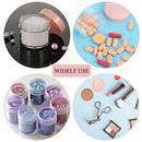 20 Pieces Round Pot Jars Plastic Cosmetic Containers Set with Lid for Liquid Creams Sample, 20 ml/ 0.7 oz (Pink Lid)