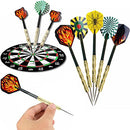 15 pcs(5 sets) of Steel Tip Darts Needle Slim Barrel with Nice Dart Flights