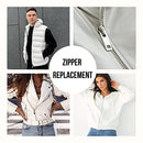 26 inch Metal Zipper White 26” Silver Brass Metal Heavy Duty Zippers Separating Sewing Zipper Craft Zippers Jacket Zipper