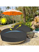Outdoor Daybed | Round Garden Furniture | Dust-Proof Patio Daybed | Patio Furniture Set, Outdoor Garden Furniture for Bed Sofa Three Sizes Optional