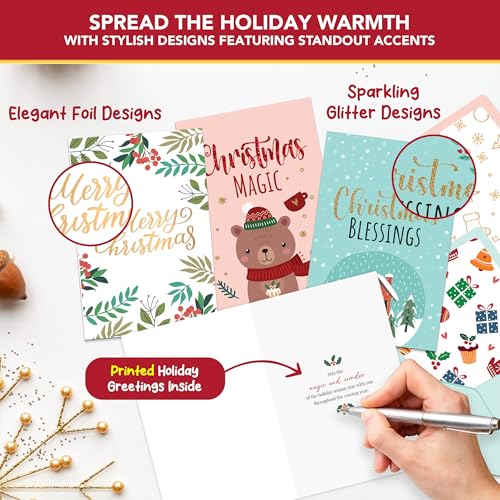 100 Christmas Cards (20 Designs)