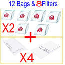 12X Vacuum Cleaner Bags Compatible with Miele FJM Red 3D COMPACT C1 C2 S4 S6 S290 S381 S514 S6210 S251i-1 S255 S255i S256 S291 S291-2 S710-1 S711-1 S712-1 S714 S714-1 S715 S716-1 S717 S718-1 S724 S726